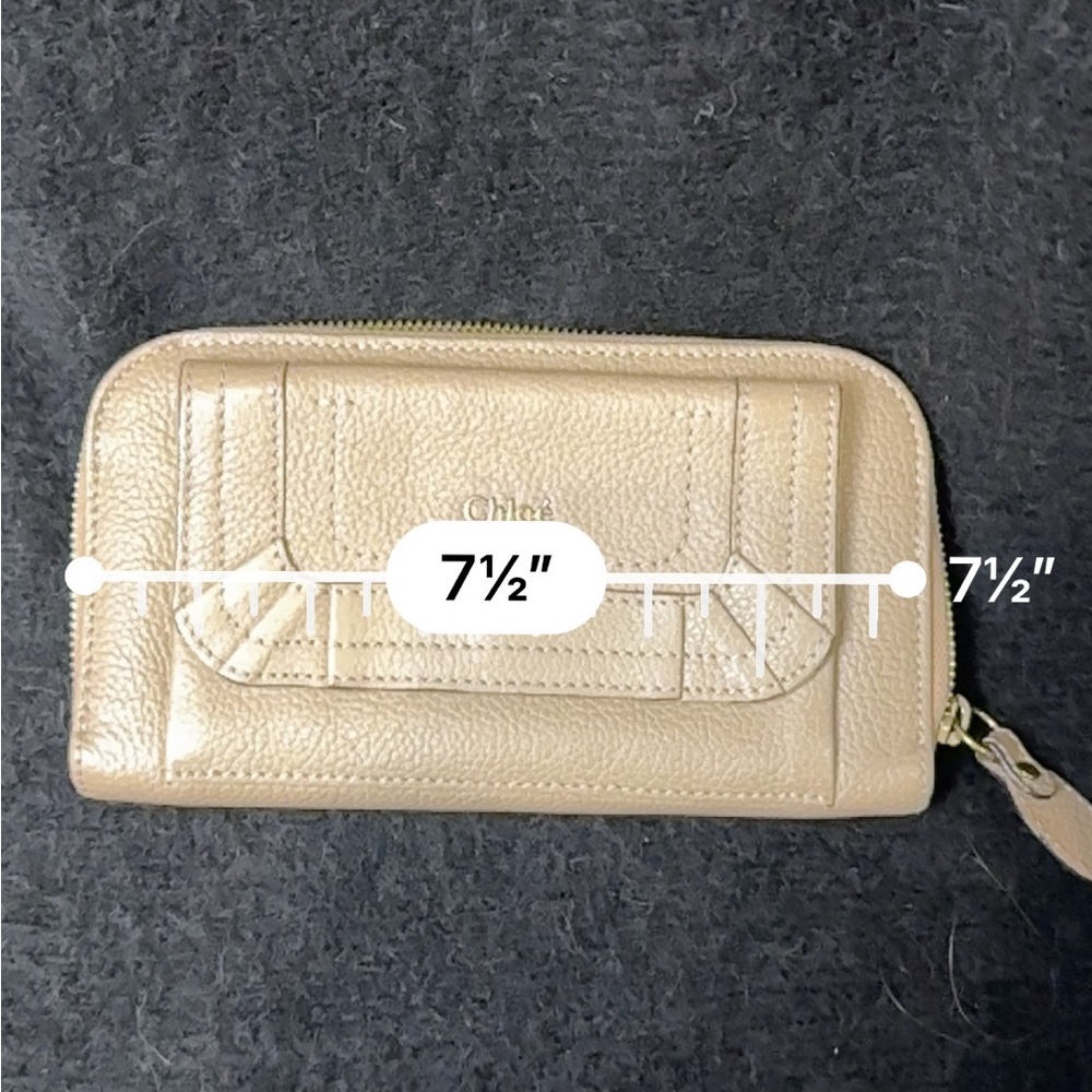 Chloé Beige Leather Wallet - Picture 4 of 5